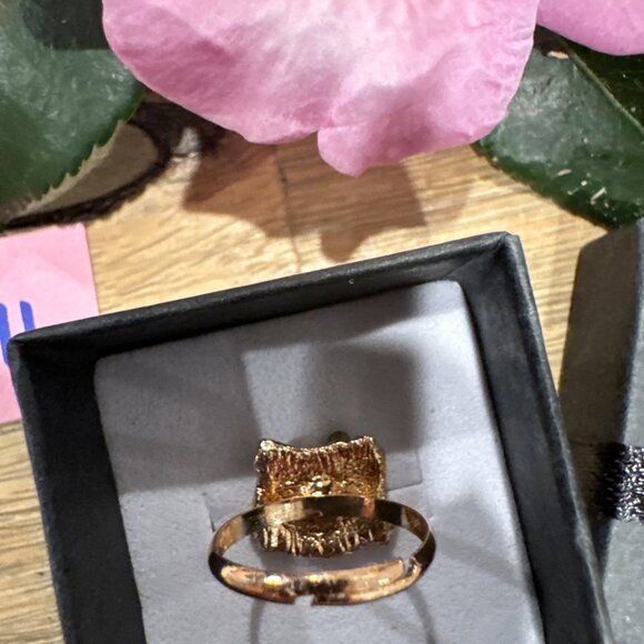 Adorable Hello Kitty Cat Kitten Silvertone Costume Adjustable Ring NEW w Box - Picture 6 of 7